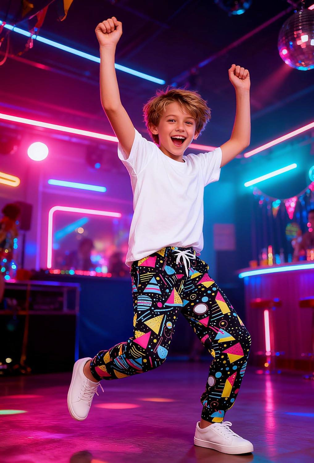 Idgreatim 6-16T Boys Jogger Pants Funny 3D Graphic Sweatpants Kids Casual Sport Trousers with Pockets - Image 3