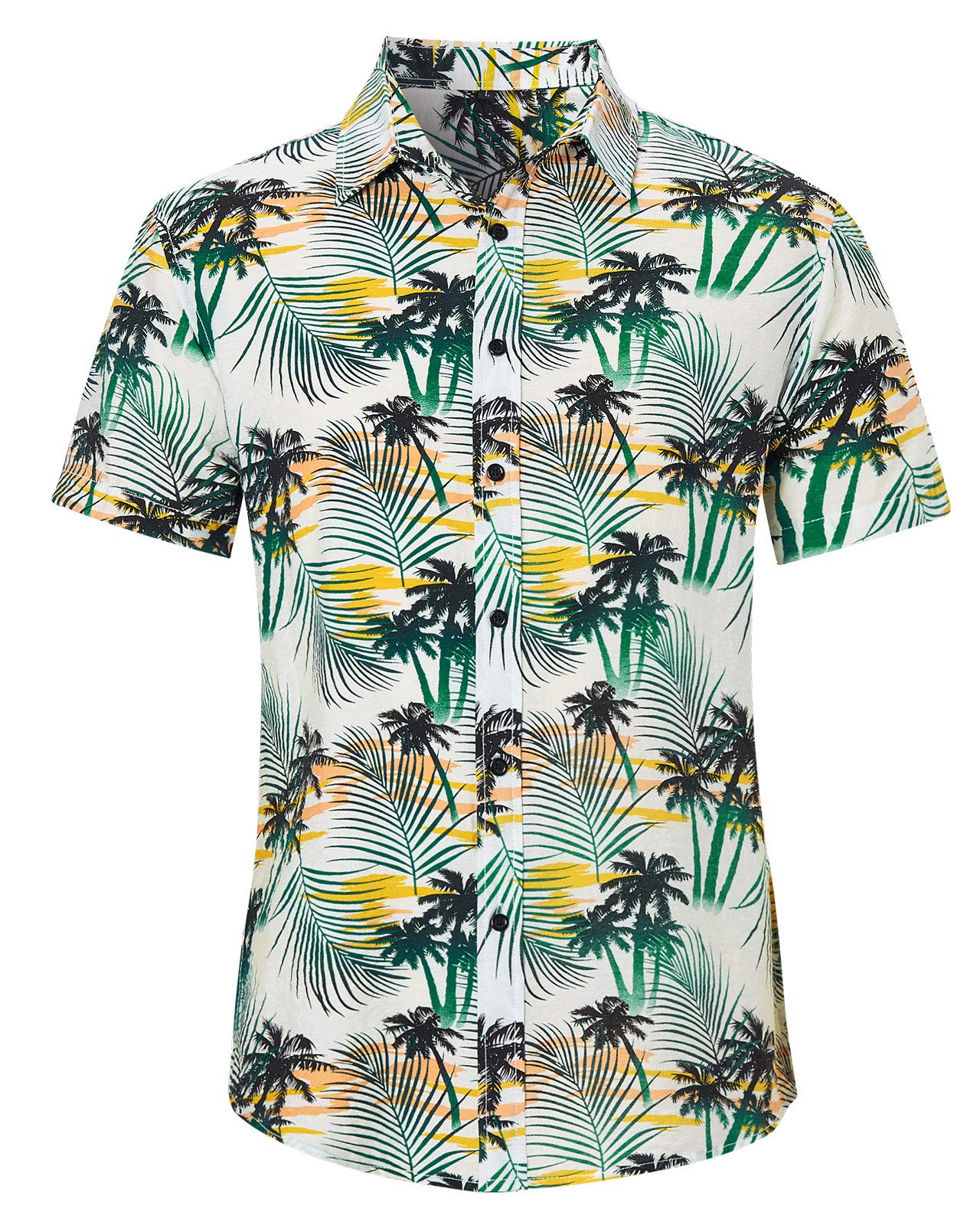 Loveternal Camisa Hawaiana Hombre 3D Estampada Funky Camisas Manga Corta Hawaii Shirt M-XXL