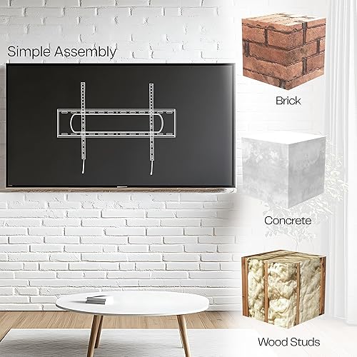 Miniatura 9 de VIVO Soporte de pared para TV inclinable de alta resistencia para pantallas de 43 a 90 pulgadas, VESA máx. 31.496x15.748 in, negro, MOUNT-VW090T