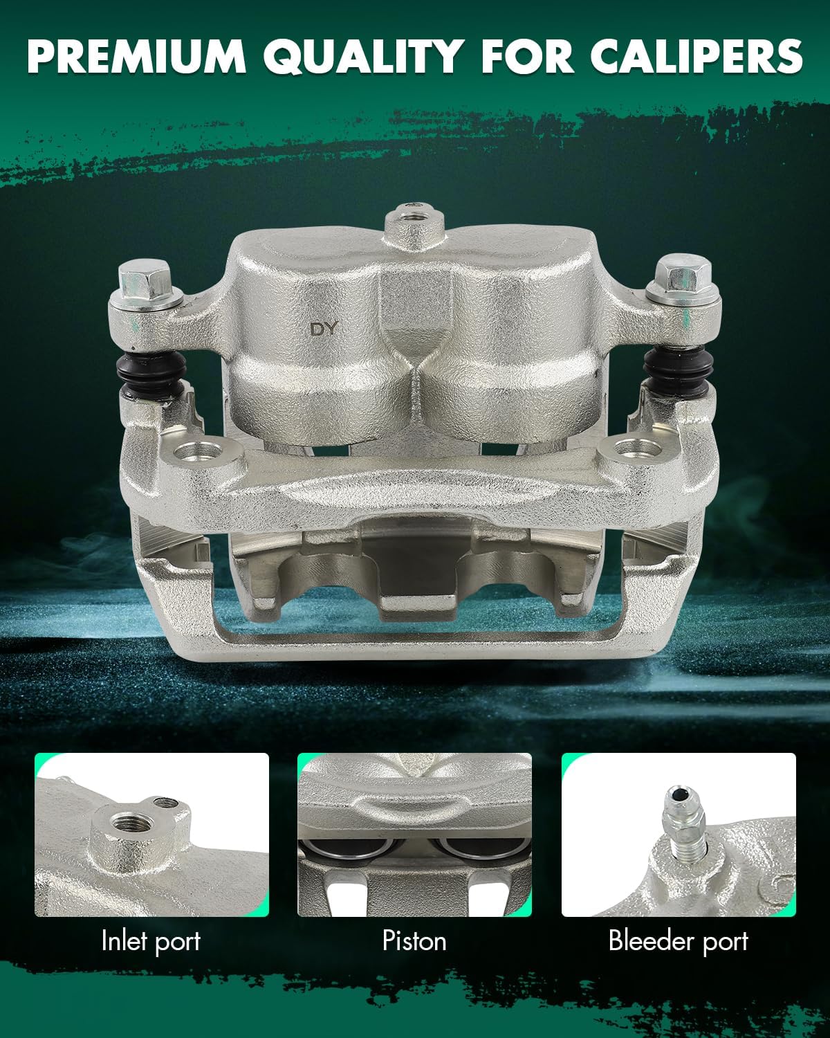 SCITOO Front Right Brake Caliper With Bracket 19B3107 Compatible For Nissan For Quest 2004-2009 2011-2017