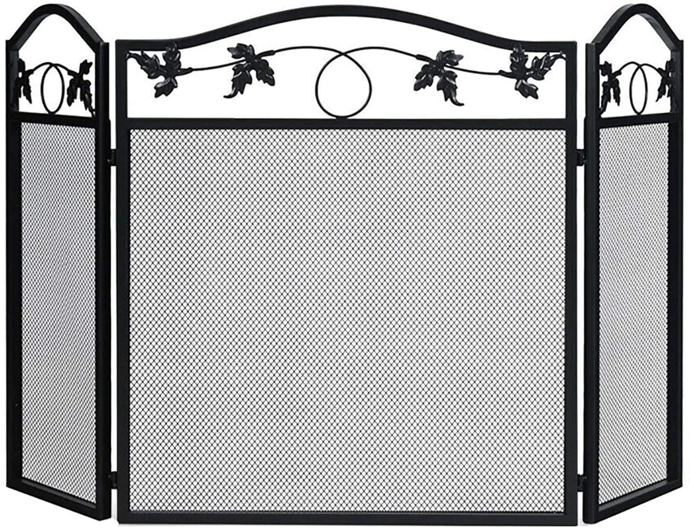 Buy Fireplace Screen 3Panel Large Screen Villa Decor, Folding Fire