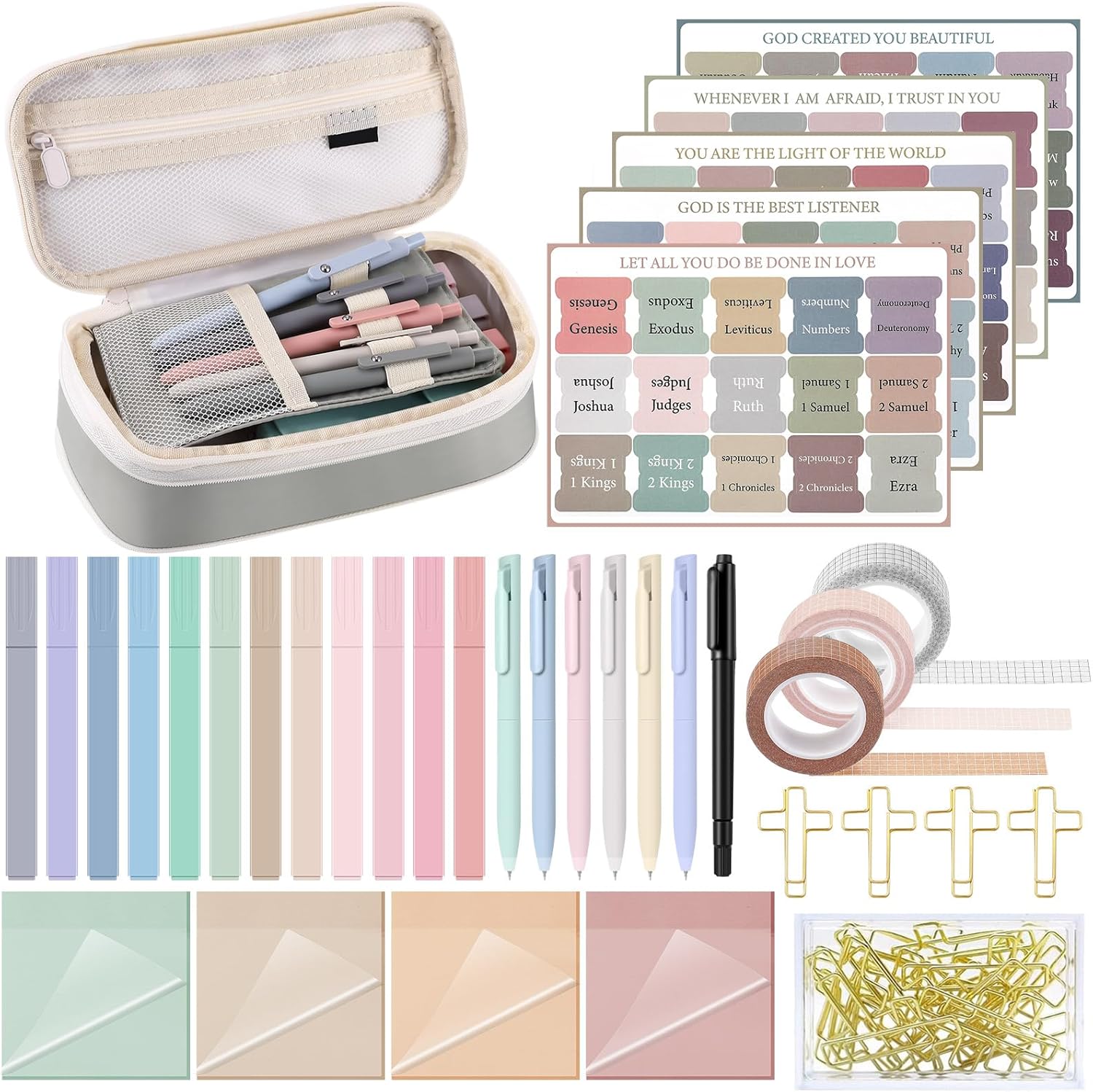 Journal Bible Mr Pen- Bible Journaling Kit, 22 PCS, Bible Case - Main Image