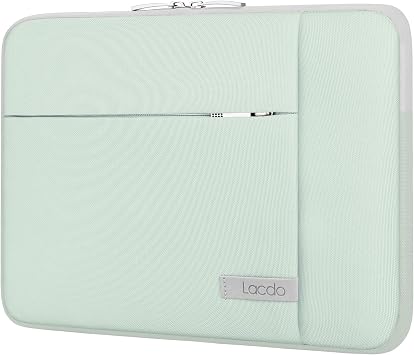 Lacdo 15-15.6 Inch Laptop Sleeve Case for Acer HP Lenovo Dell ASUS Laptop, Acer Aspire 15, HP Pavilion/Envy 15, Dell Inspiron/Latitude 15, Lenovo IdeaPad 15, ASUS ZenBook 15 Computer Bag, Green