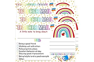 Rainbow Happy Mail Teacher Notes to Parents Classroom Good Behavior Incentive Motivational...