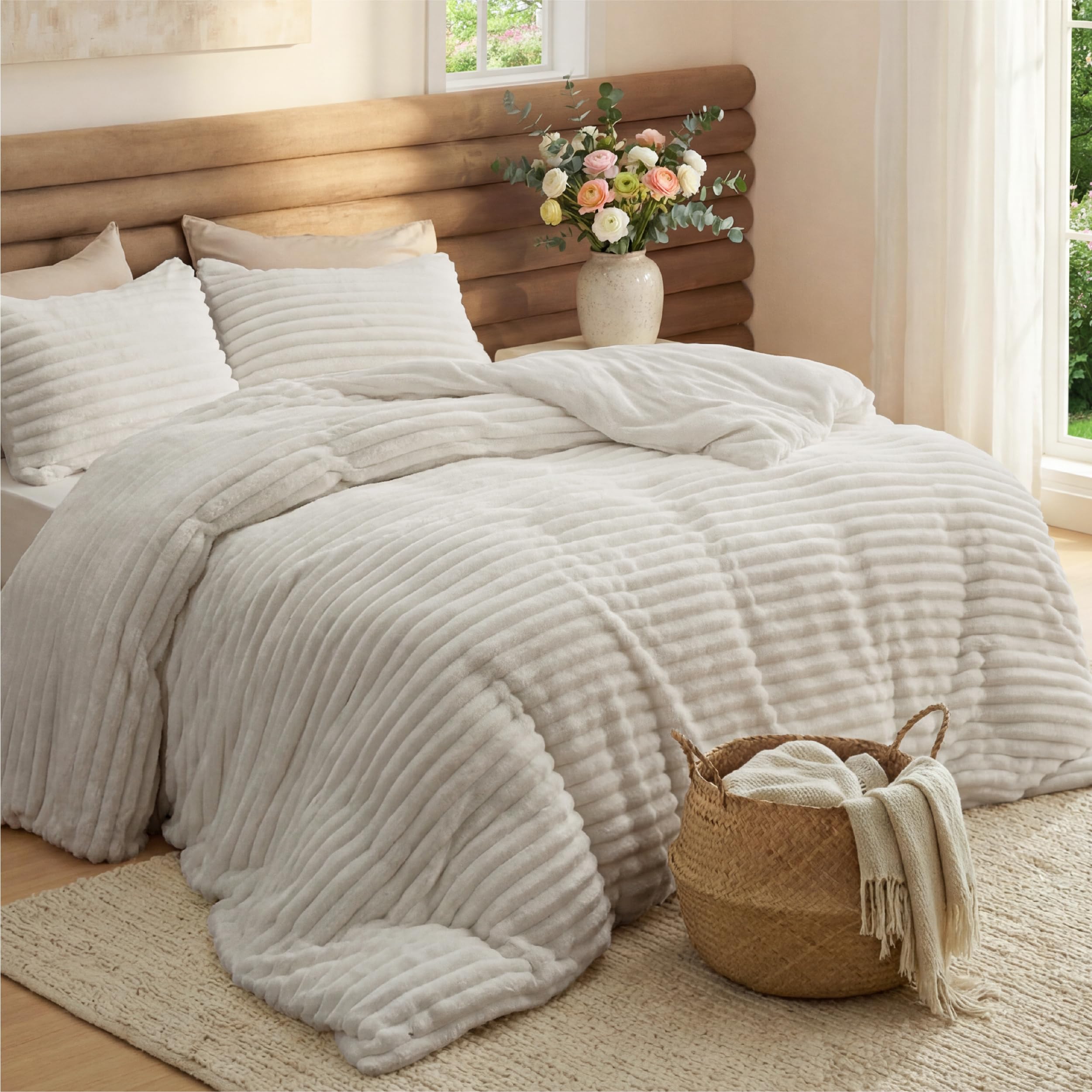 Bedsure Fleece Comforter Set