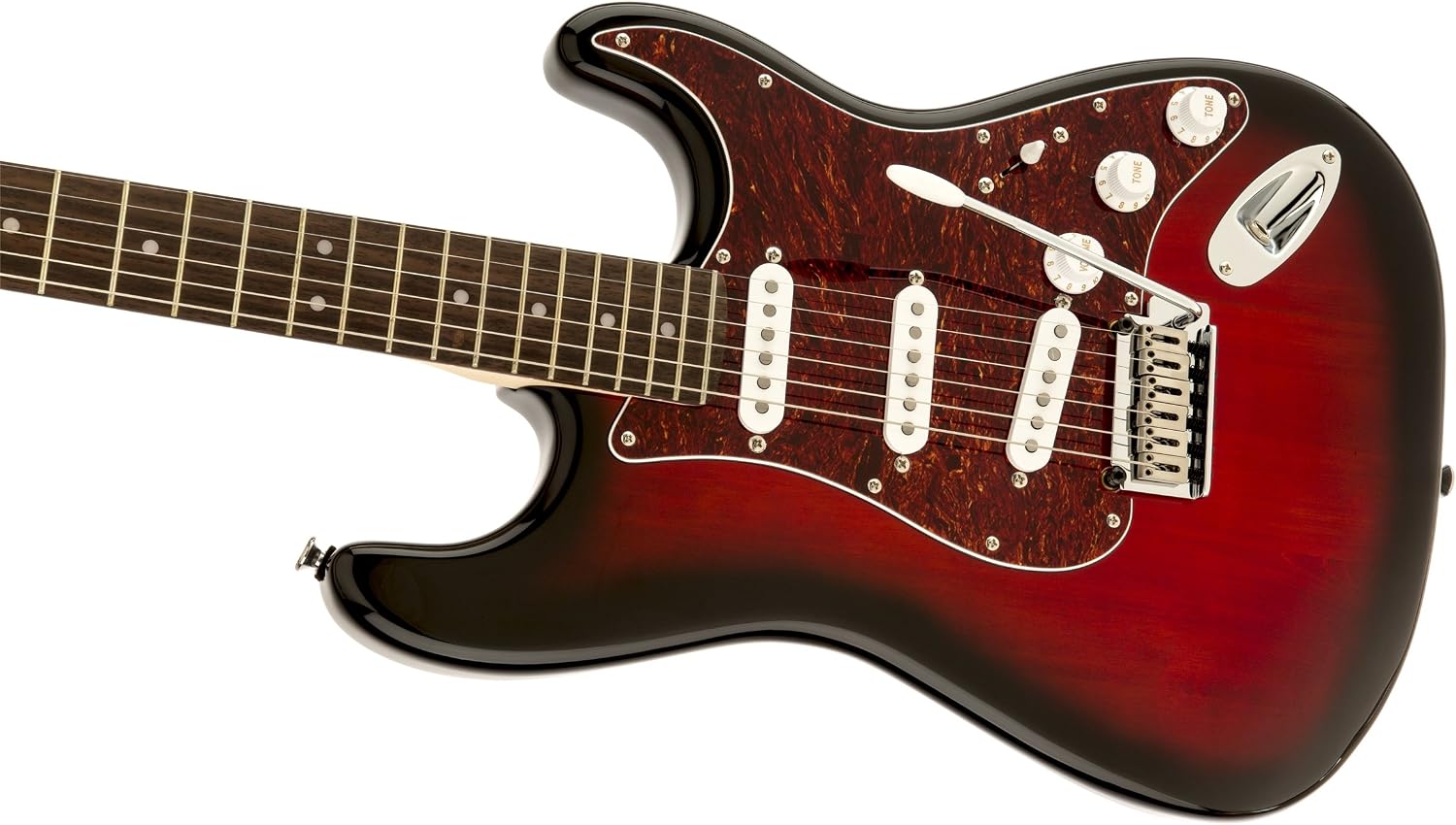 Squier by Fender Standard Stratocaster Beginner Electric Guitar - Antique Burst