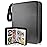 400 Pockets TONESPAC Card Binder Carrying Holder Compatible with Trading Cards Binder, Coupon Organizer Baseball Card Sleeves, Sports Cards (Stripe Black)