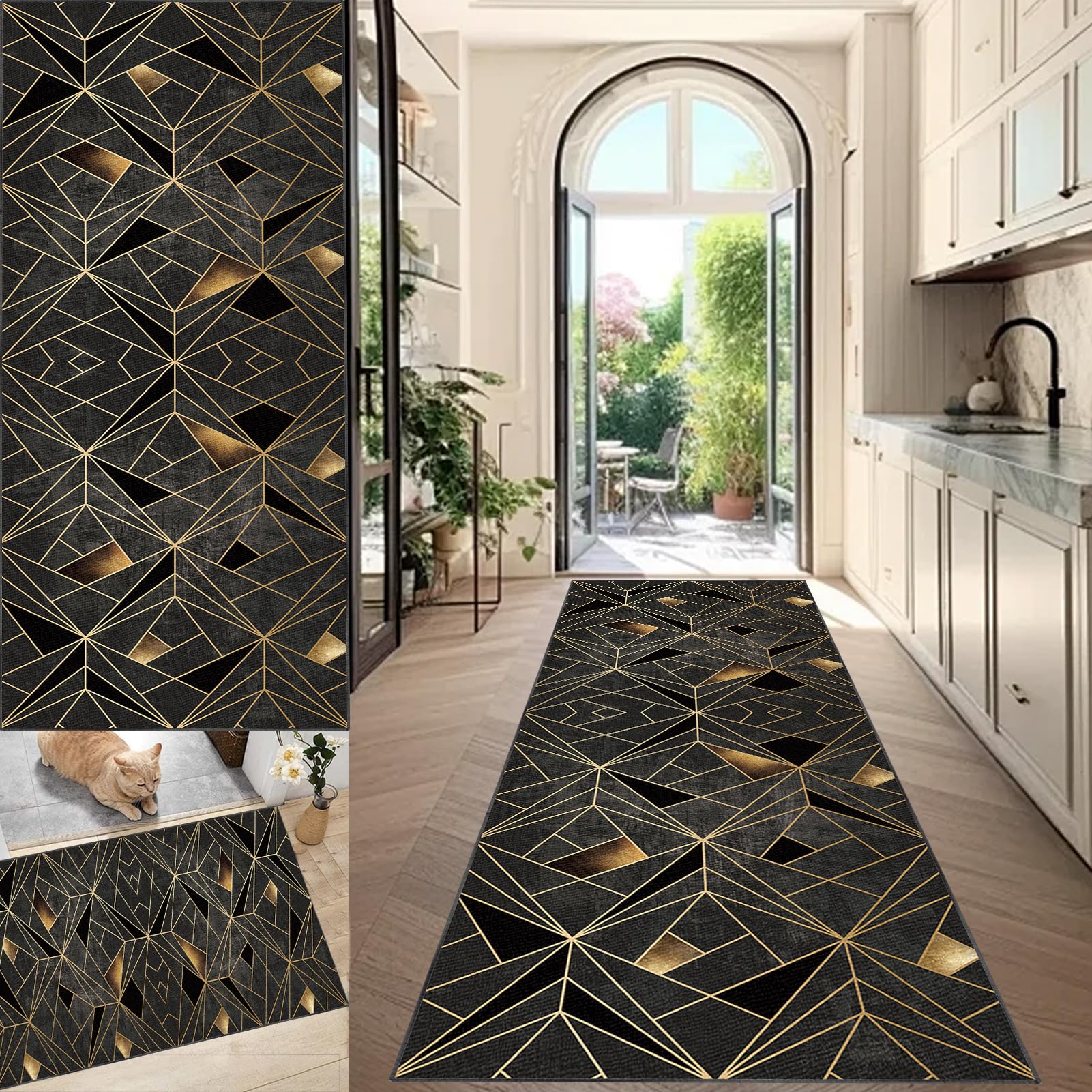 Alfombras de pasillo larga lavable con máxima absorción de líquidos 1