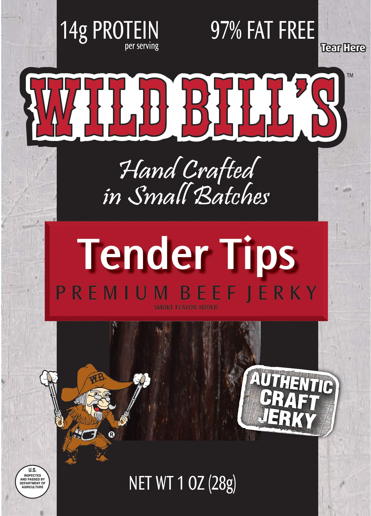 Wild Bill’s Hickory Smoked Beef Jerky 1 Ounce Packs (8 count)