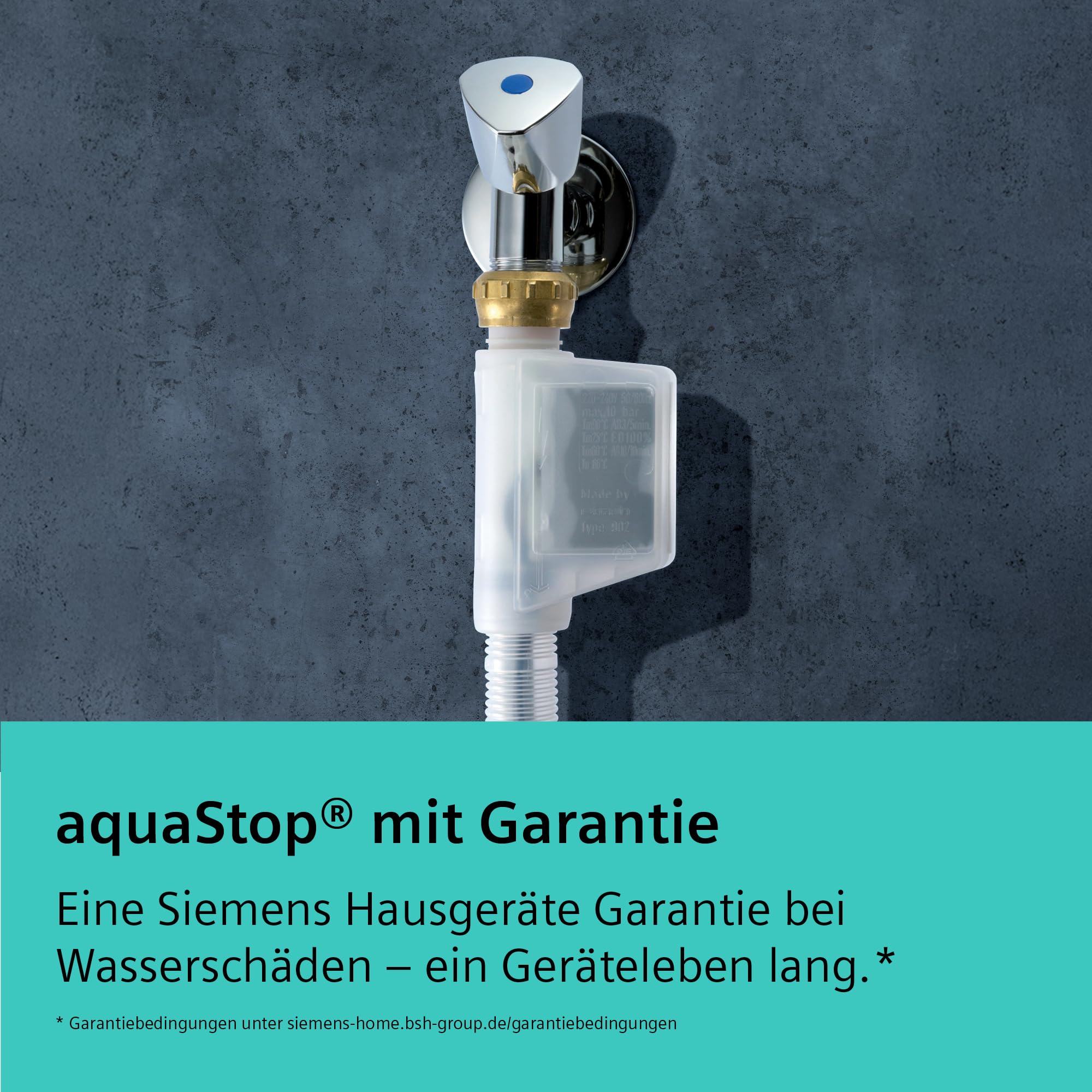 Siemens iQ700 WG56B2041 Waschmaschine 10 kg 1600 UpM Antiflecken-System smartFinish speedPack XL aquaStop