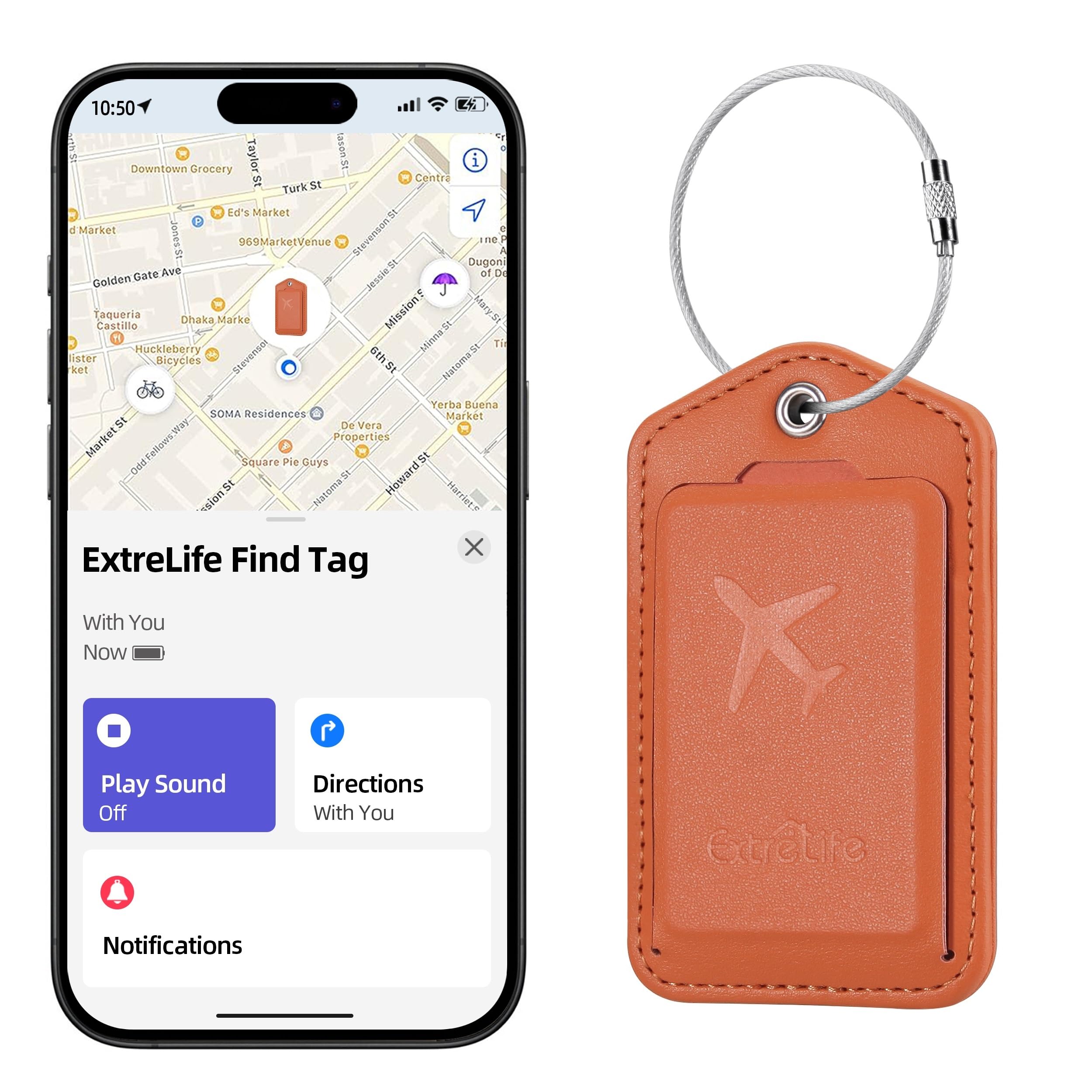 Gepäckanhänger, funktioniert mit Apple Find My, Smart Gepäckanhänger für Koffer, Ledertaschenanhänger für Reisen, Kofferanhänger mit Sichtschutzklappe, Anti-Verlust-Gepäck-Tracker, Reiseutensilien