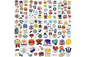 Happy Father's Day Stickers - Large and Delightful