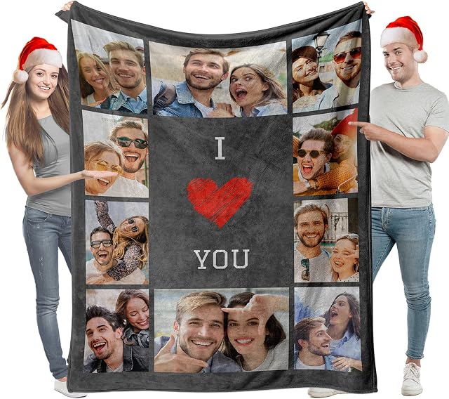Easycosy Gifts For Mothers Day Personalised Blanket With Photo Presents For Mum Custom Blanket Customized Gifts For Mother, Best Mom Ever, Mama, 76×100cm