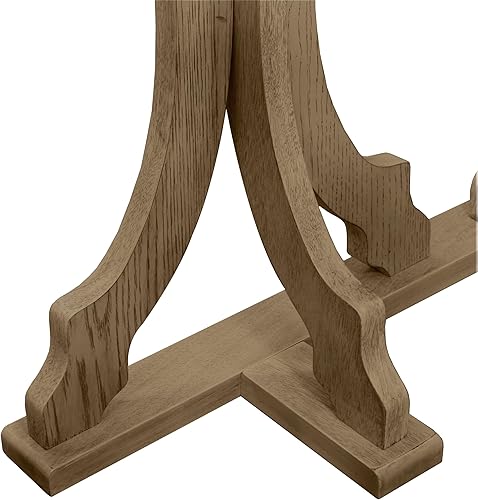 Miniatura 6 de Galano Doynton - Mesa consola, moderna mesa de entrada de granja con base geométrica, mesa de madera y pasillo, sofá estrecho, mesa decorativa para