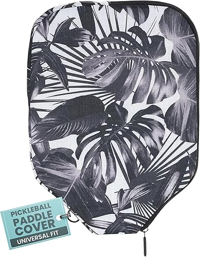 Vista 8 de Palms-O-Aces Pickleball Paddle Sleeve Lightweight Padded Canvas Covers for Paddles Protective Racket Case with zipper Standard & Elongated