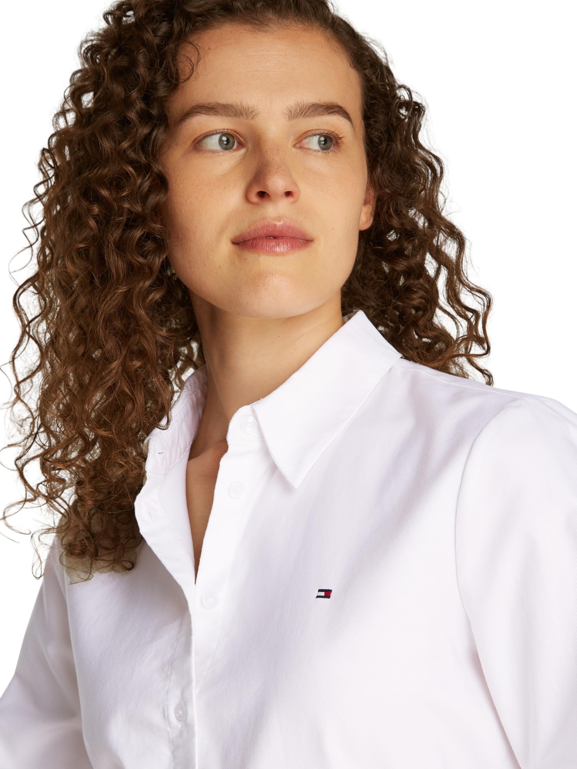 Tommy Hilfiger Koszula damska Oxford Relaxed Fit, biały (Th Optic White), 38