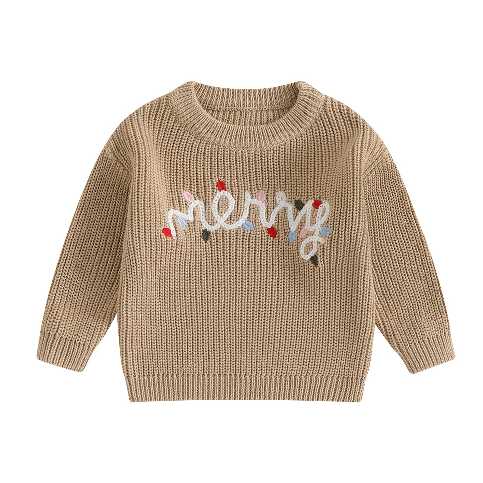 LSFYSZD Toddler Baby Girls Boys Halloween Pumpkin Sweaters Long Sleeve Crew Neck Winter Warm Knitwear Pullover Jumpers Top — view 122