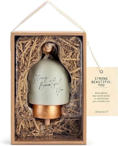 Miniatura 4 de Demdaco Strong Beautiful You - Campana inspirada en hierro y gres de 5 pulgadas