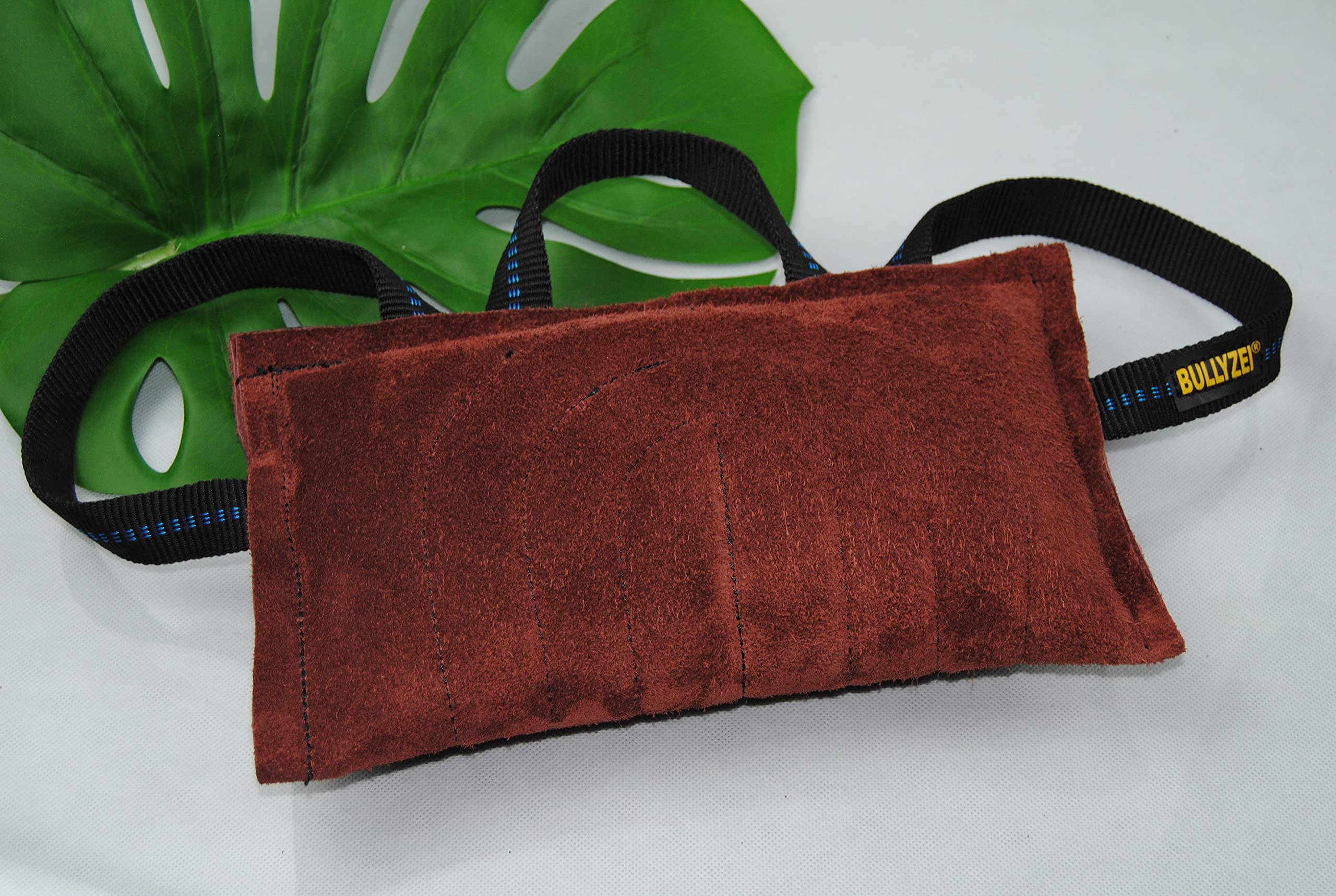 Beißkissen groß, Leder, 3 Schlaufen, 30 x 18cm