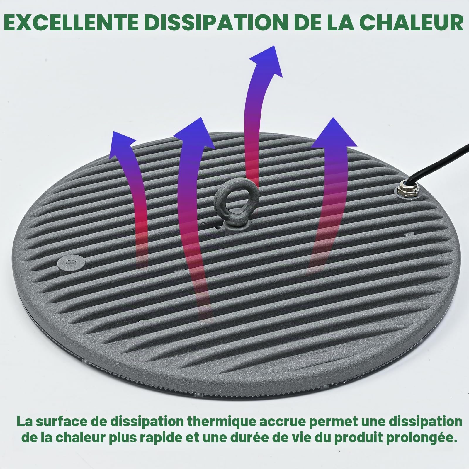 UFO Plafonnier LED 200W 20000LM 6500K IP65 Chaine, 1 Pièce