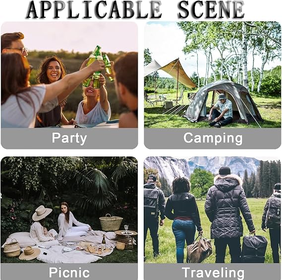 Portable Mahjong Machine, Foldable Mahjong Table, Outdoor Game & Card Tables, Automatic, with 144 Tiles for Campsites House Party Picnic