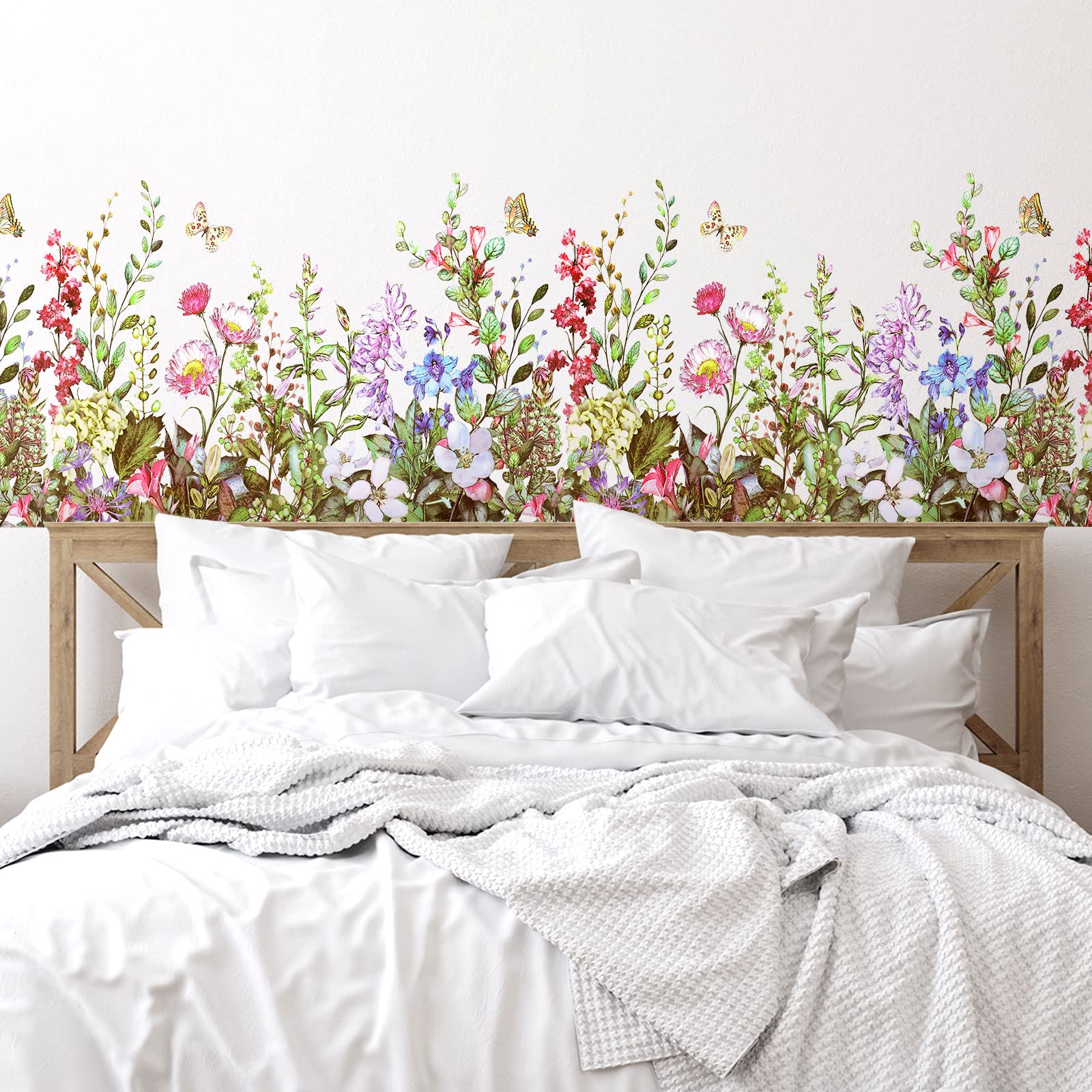 Autocollants muraux amovibles à décoller et à coller 45 x 180 cm pour décoration de maison