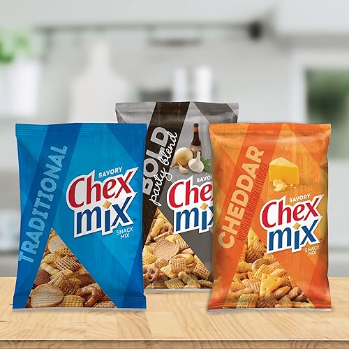 Miniatura 7 de Chex Mix Mezcla de aperitivos, tortuga, bolsa de aperitivos indulgentes, 14 onzas