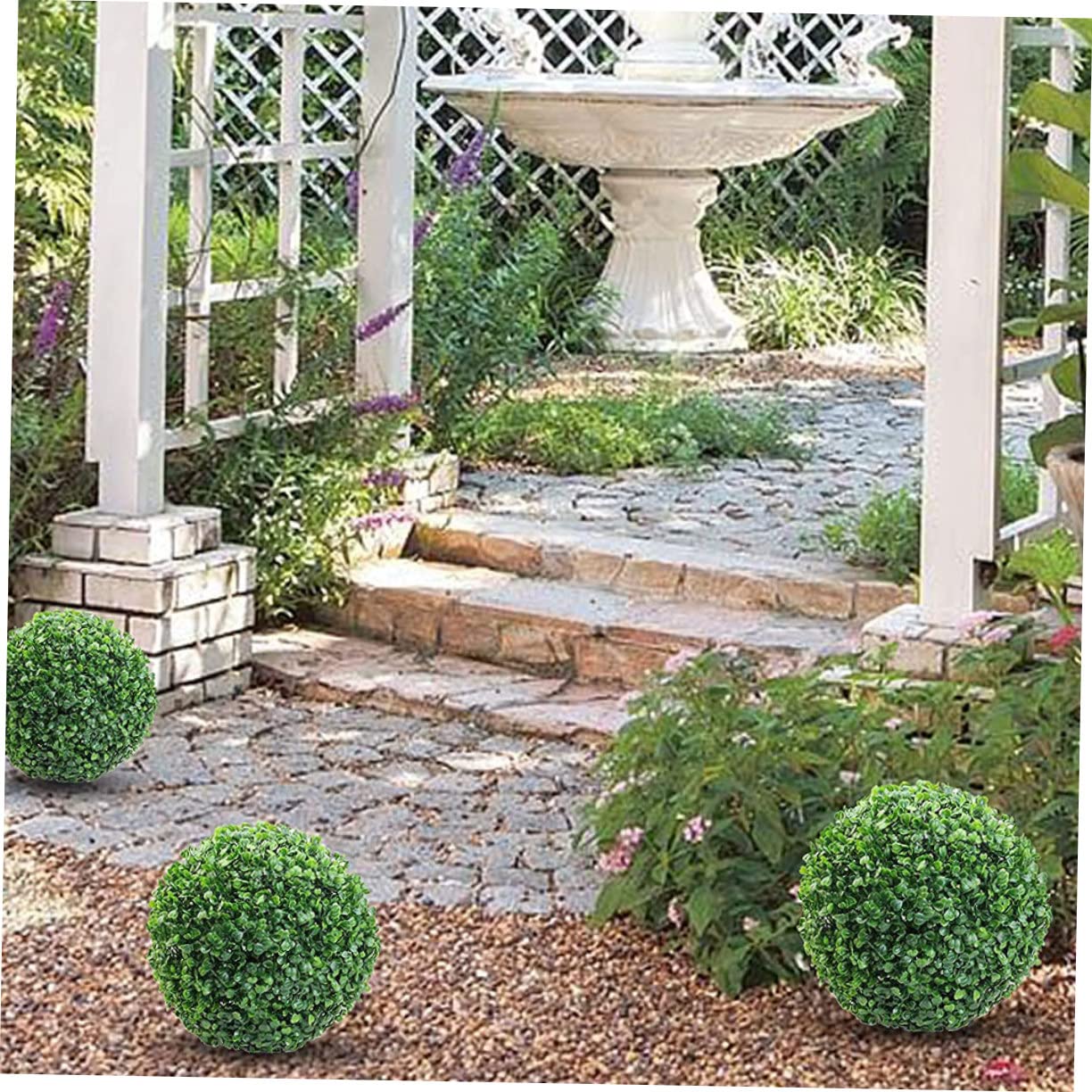 GRIRIW Simulation Grass Ball Artificial Grass Balls Greenery Balls Ceiling Ornament Home Decor Simulated Plant Topiary Balls Indoor Topiary Hanging Grass Ball Simulated Grass Ball