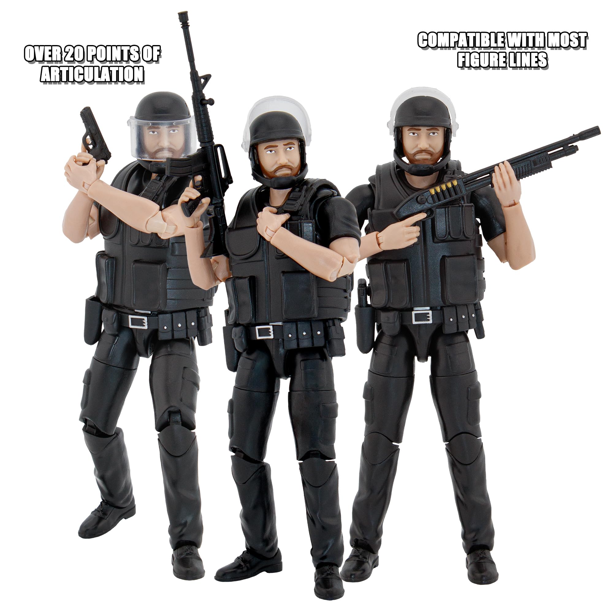 Amazon.com: Figures Toy Company Ultimate 6.5 Inch SWAT Officer