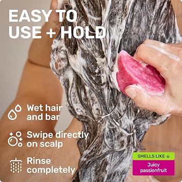 Ethique Repairing Shampoo Bar with Rice Protein, 3.88 oz | For damaged hair & split ends, plastic-free, vegan, cruelty-free
