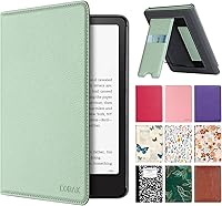 Vista 23 de CoBak - Funda para Ereader de piel sintética duradera con función de apagado y encendido automático, ranura para tarjetas y correa para la mano - Se