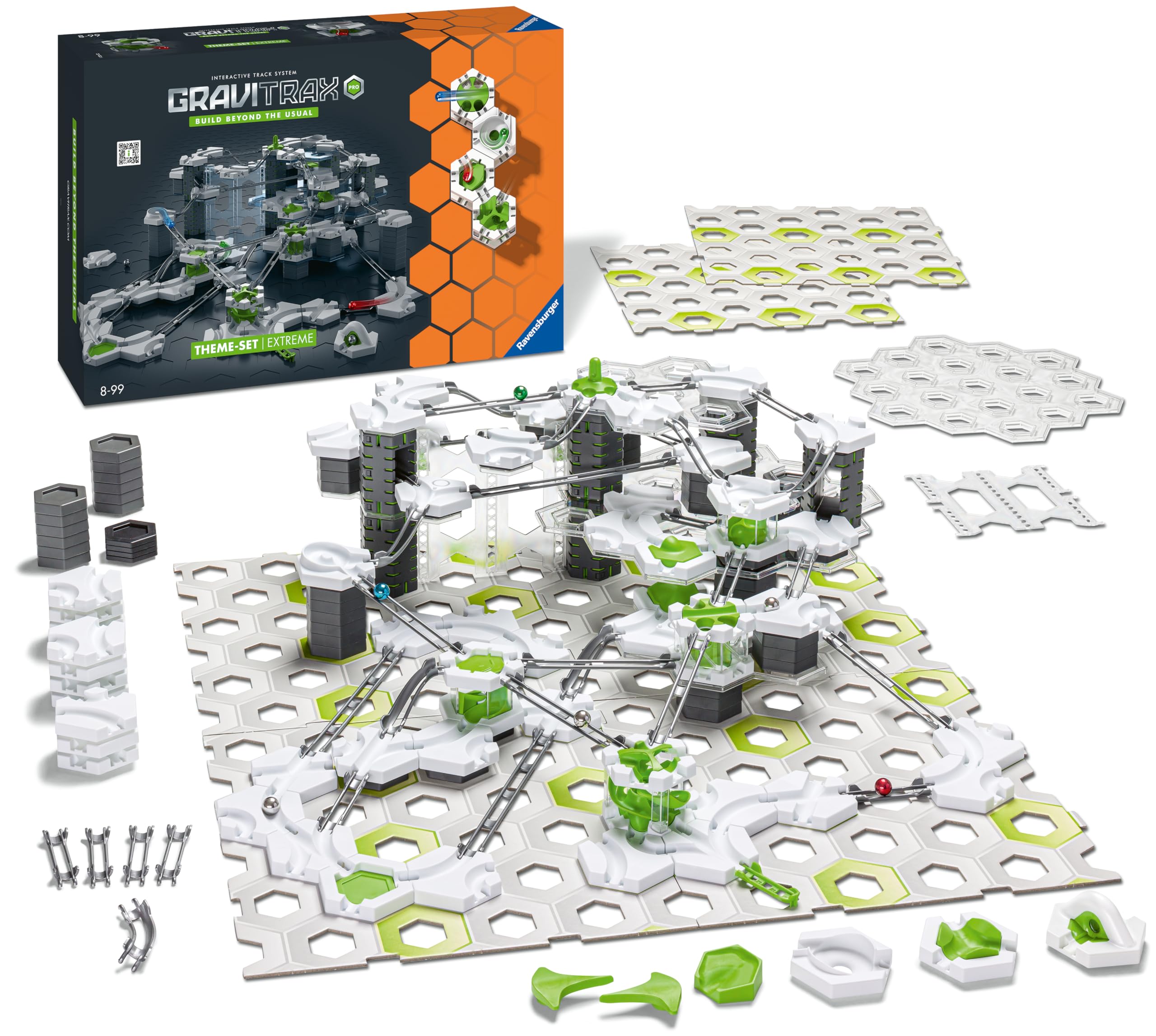 Ravensburger - GraviTrax Pro Extreme, Starter Set, Circuito de Canicas para para Niños 8+ Años, Juego Innovador y Educativo Stem, Compatible con Todos los GraviTrax