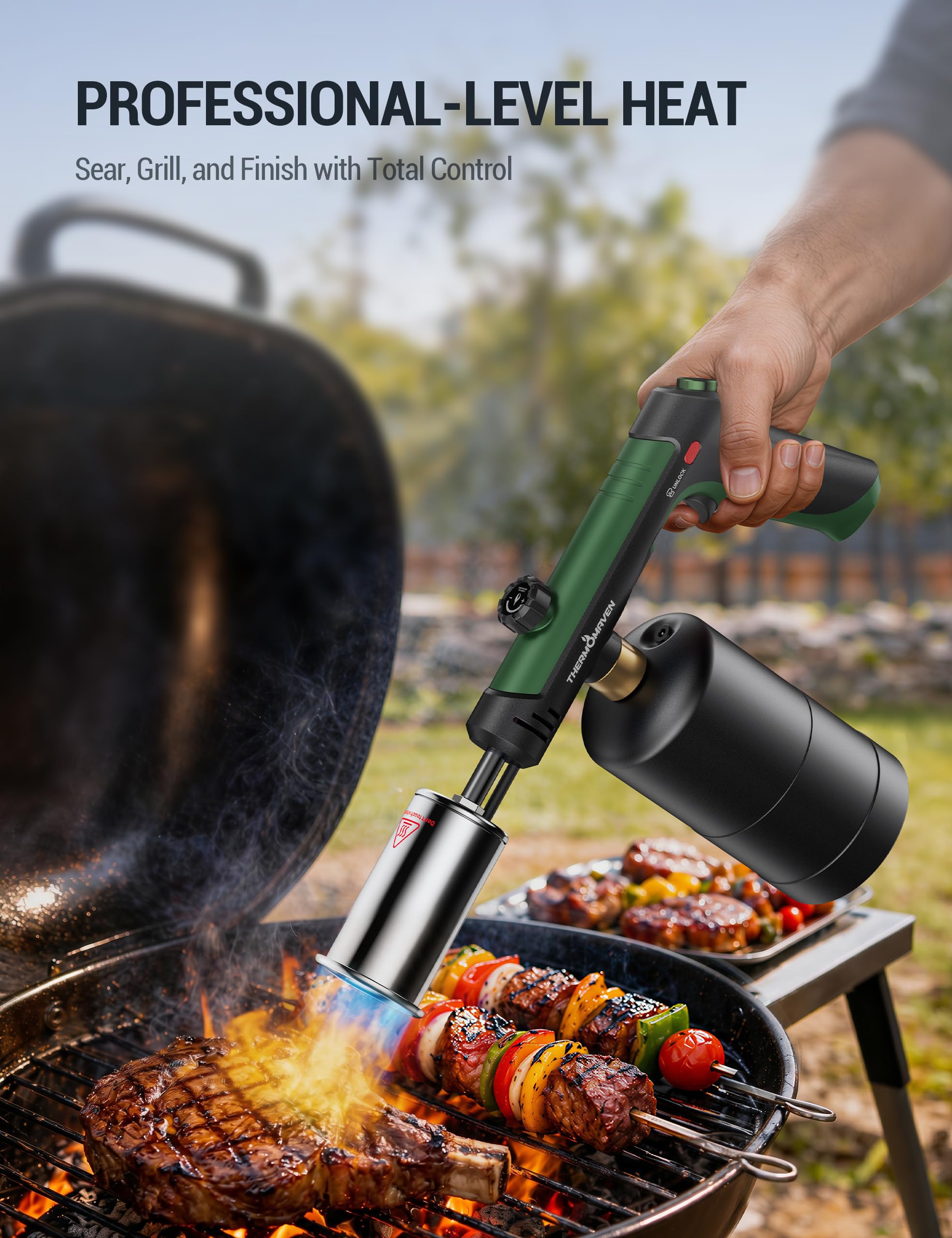 ThermoMaven Propane Torch - Max Fire Flame Thrower -5