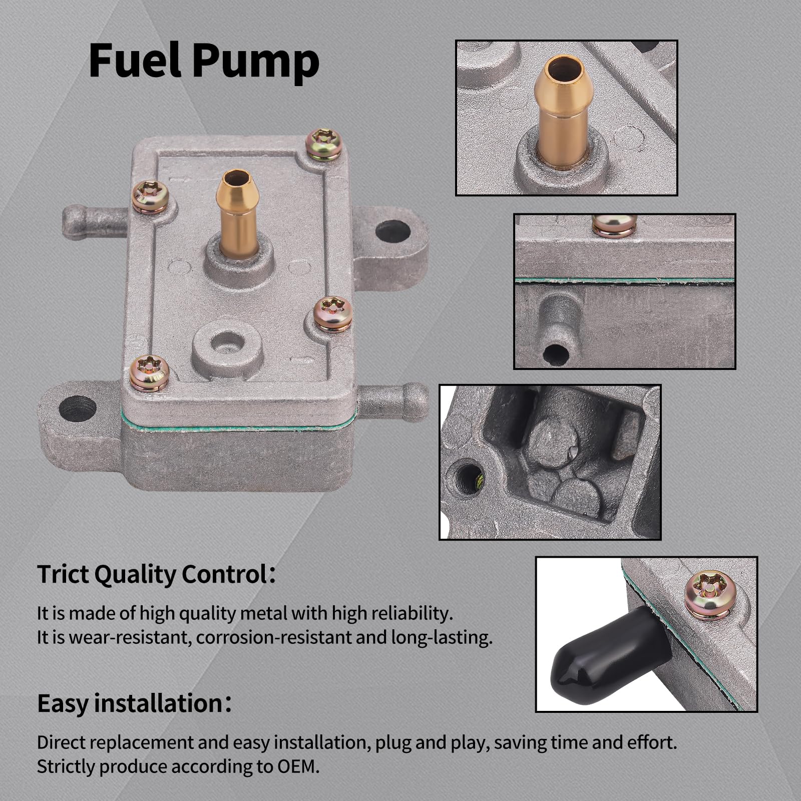Amazon.com: LCGLY Single Outlet Fuel Pump Fit for Mikuni Rectangle