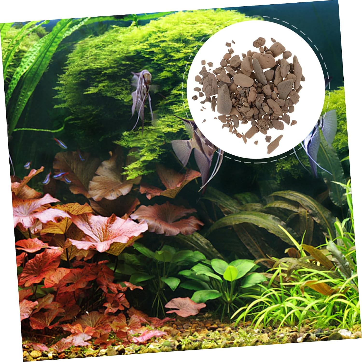 Aquarium Landscape Stone Filler Fish Tank Gravel Decorative Cave Substrate Natural Stones for Fish Tank Decoration