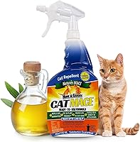 Nature's MACE Cat Repellent Spray - Plant-Based Deterrent Stops Scratching, Urine Marking, Digging | Indoor/Outdoor 40oz Ready-to-Use