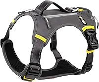 Vista 13 de Fida - Arnés resistente para perro, pechera para viaje, campamento o senderismo. Para perro pequeño, mediano y grande, con 2 bolsillos laterales