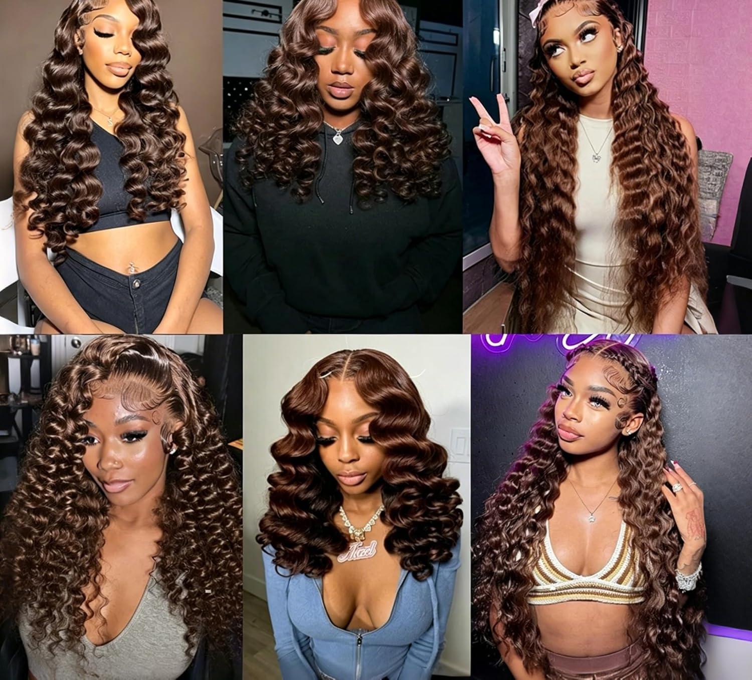 #4 Brown Bundles Human Hair Loose Deep Wave Bundles Human Hair 18 20 22 Inch SeeGovie Unprocessed Brazilian Virgin Hair Chocolate Loose Wave Bundle Human Hair Extensions 150 Gram