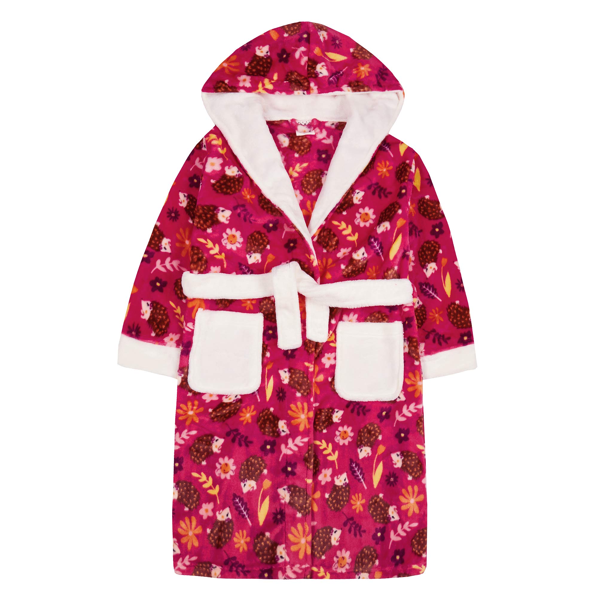 MiniKidz & 4Kidz Childrens/Girls Hedgehog Design Dressing Gown