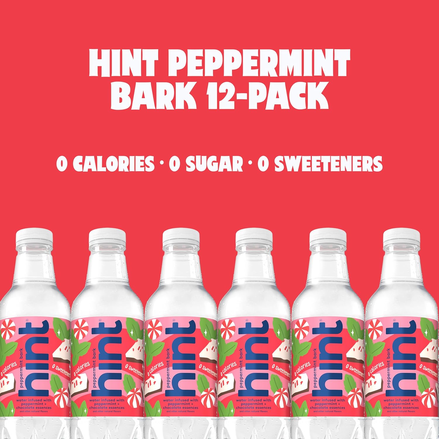 Hint Bottled Water Bundle, Winter & Best Sellers Variety Packs - Sugar Free Flavored Water with Zero Calories, Natural Fruit Essences, and No Artificial Sweeteners - 16 Fl Oz (Pack of 24)