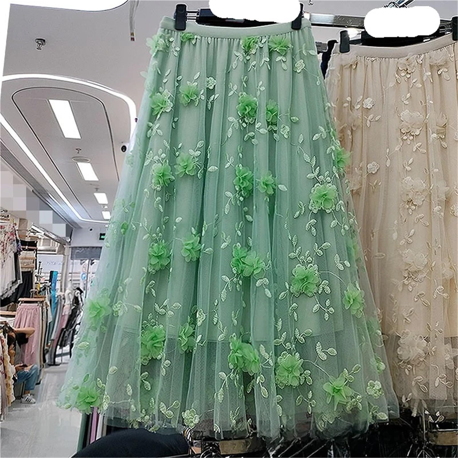 Gonna Estiva in Tulle Viola da Donna, Linea A, Lunghezza Midi