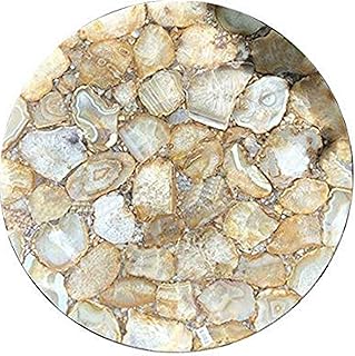 Agate Round Coffee Table 12", Wild Agate Table Top, Customized Sizes, Fire Agate Botswana Agate Moss Agate Meaning Agate Meaning Table Exterieur