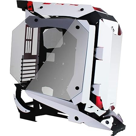 Amazon Com Kediers E Atx Full Tower Pc Gaming Case Open Computer Tower Case 6 Pcs Rgb Fans Usb3 0 Remote Control 2 Tempered Glass Cooling System Airflow Cable Management