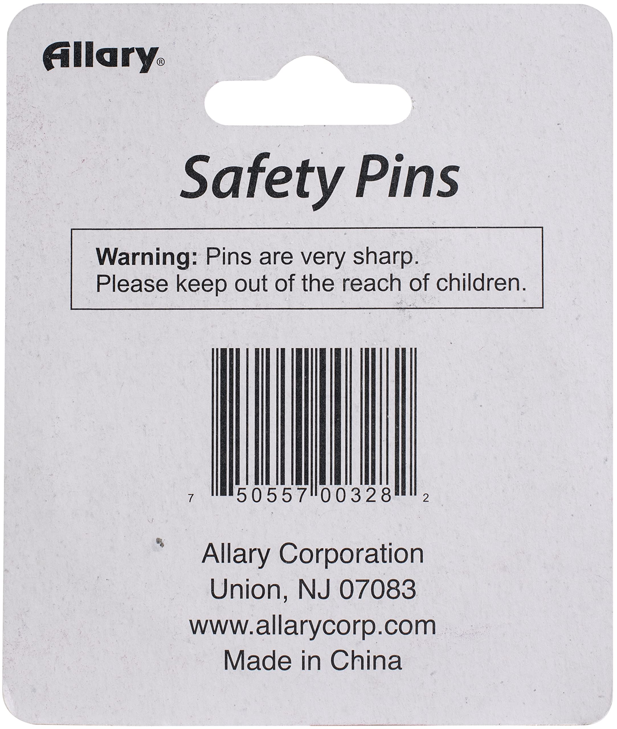 Allary Craft and Sew 30 Count Size 2 (1.5 Inch 38 mm) Safety Pins