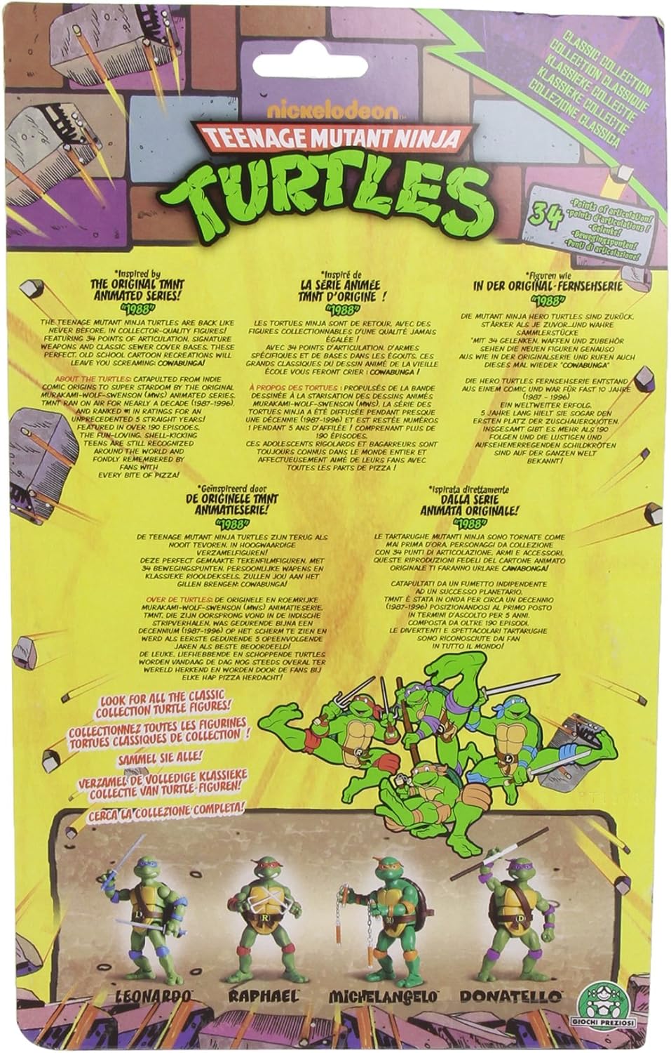 TEENAGE MUTANT NINJA TURTLES LEONARDO 6" ACTION FIGURE COLLECTORS TOY - NEW. Toy imported from UK.