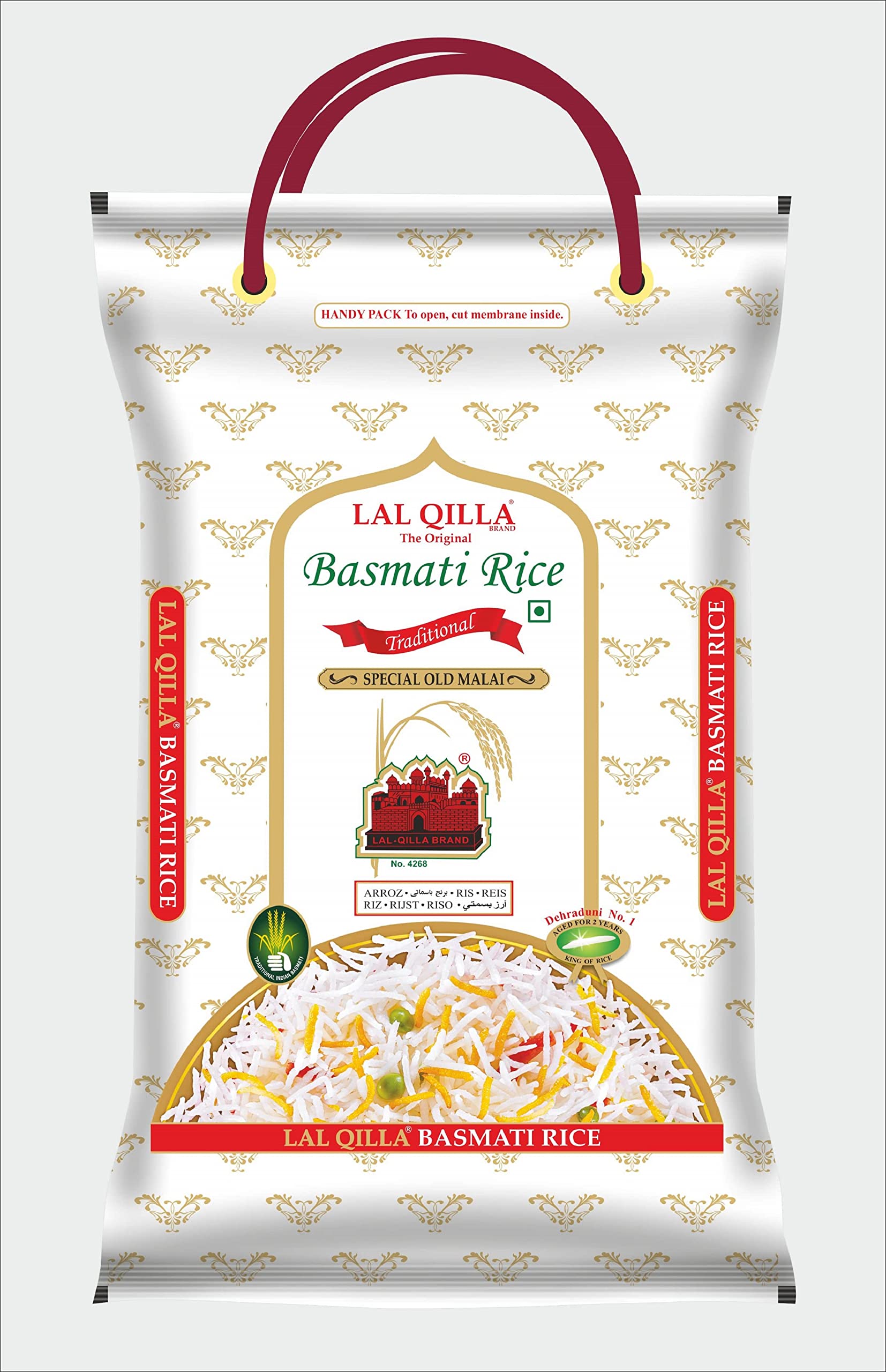 LAL. QILLA (DEVICE OF QILLA) Traditional Basmati Rice 15Kg (Pack Of 3) (B0BSH3ZLF6) Amazon Price History, Amazon Price Tracker