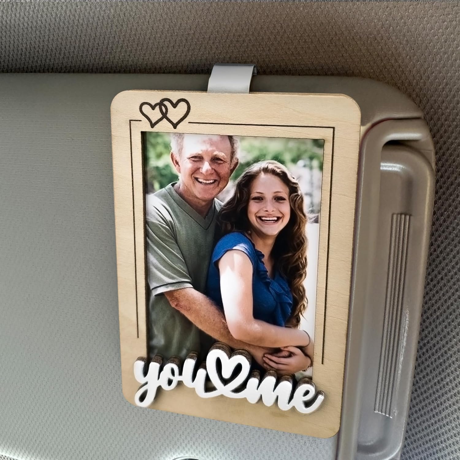 Car Visor Picture Frame, You and Me Visor Picture Frame, Drive Safe I Love You Visor Clip, Car Picture Holder, Valentine Gift For Him, Cars Photo Holder