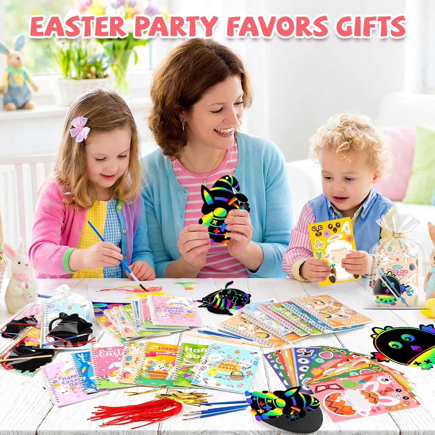 Easter Party Favors for Kids, 24 Pack Water Coloring Books Set Toys Bulk for Classroom, Mini Coloring Books Bulk for Kids Boys Girls Classroom Prizes School Activity Easter Basket Goodie Bag Fillers