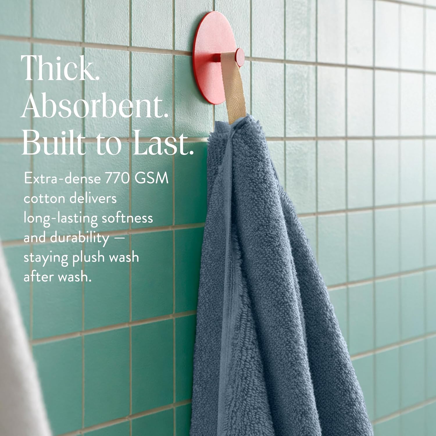 Brooklinen Super-Plush Bath Towel and Hand Towel Set - 2 Bath Towels, 2 Hand Towels - 770 GSM, Highly Absorbent, 100% Turkish Cotton, Perfect Bath Towel Set for Home & Bathroom (Storm Blue)