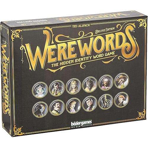 Werewords Deluxe Edition by Bezier Games | Word Guessing with Hidden Werewolves and App Support | Social Deduction with Speedwords Mode | 2-20 Players Ages 14+ | 10 Minutes